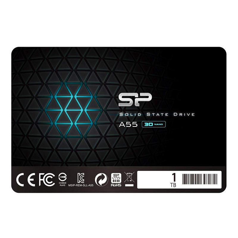 Твердотільний накопичувач 1Tb, Silicon Power A55, SATA3, 2.5", TLC, 560/450 MB/s (SP001TBSS3A55S25)