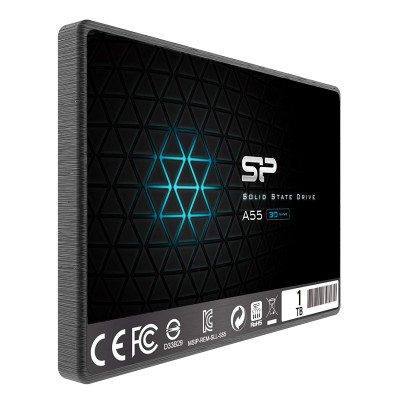 Твердотільний накопичувач 1Tb, Silicon Power A55, SATA3, 2.5", TLC, 560/450 MB/s (SP001TBSS3A55S25)