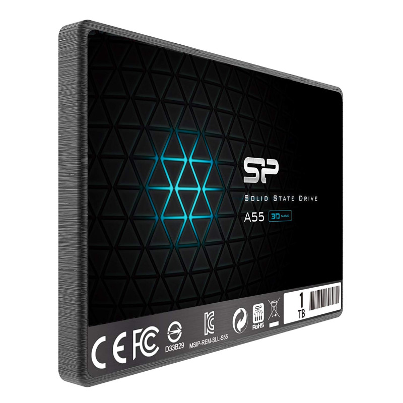 Твердотільний накопичувач 1Tb, Silicon Power A55, SATA3, 2.5", TLC, 560/450 MB/s (SP001TBSS3A55S25)