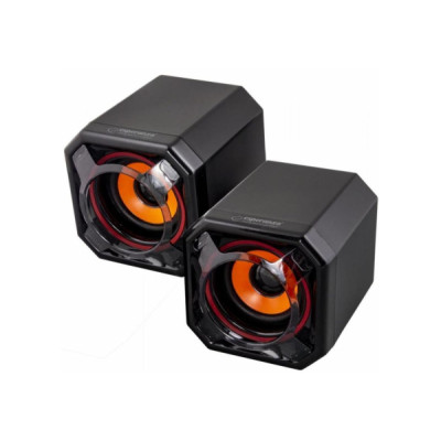 Колонки 2.0 Esperanza EP142 Black, 2 x 2.5 Вт, пластиковый корпус, питание от USB