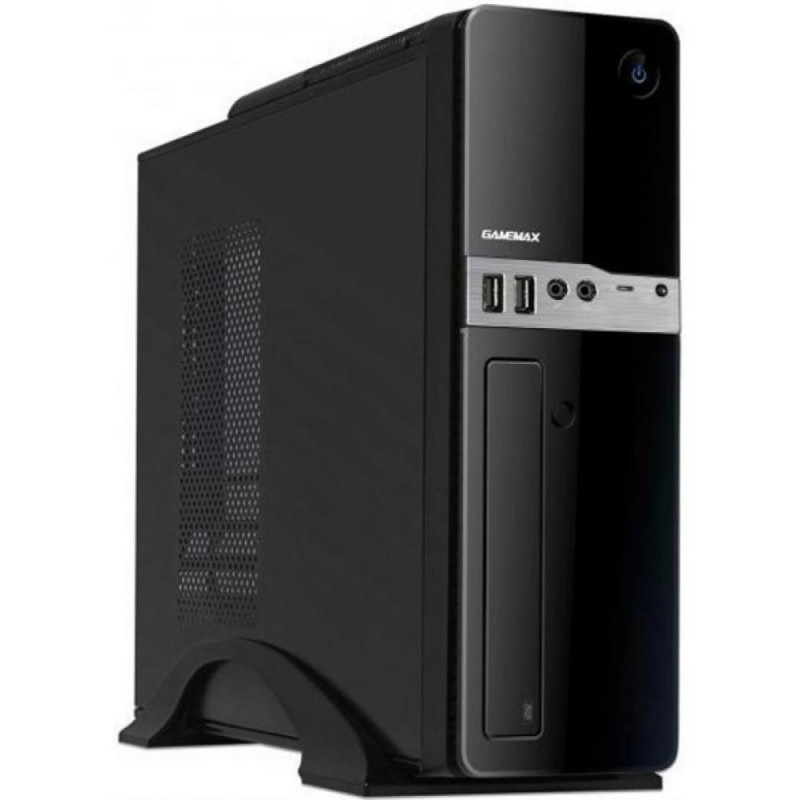 Корпус GameMax ST-607 Black, 300 Вт, Micro ATX / Mini ITX, 2xUSB 2.0, 1x80 мм