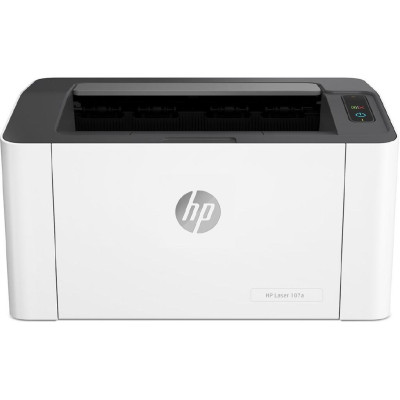 Принтер лазерний ч/б A4 HP Laser 107a, White/Black, 1200x1200 dpi, до 20 стор/хв, USB, картридж 106A (4ZB77A)