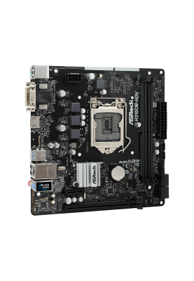 Мат.плата 1151 (H310) AsRock H310CM-HDV, H310, 2xDDR4, Int.Video(CPU), 4xSATA3, 1xPCI-E 16x 3.0, 1xPCI-E 1x 2.0, ALC887, RTL8111H, 4xUSB3.1/6xUSB2.0, VGA/DVI-D/HDMI, mATX