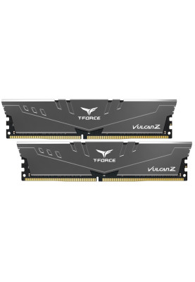 Пам'ять 8Gb x 2 (16Gb Kit) DDR4, 3200 MHz, Team Vulcan Z, Grey, 16-18-18-38, 1.35V, з радіатором (TLZGD416G3200HC16CDC01)