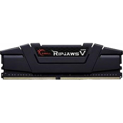 Пам'ять 16Gb DDR4, 3200 MHz, G.Skill Ripjaws V, Black, 16-18-18-38, 1.35V, з радіатором (F4-3200C16S-16GVK)
