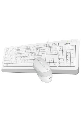 Комплект A4Tech Fstyler Sleek Multimedia Comfort F1010, White, клавіатура+миша, USB