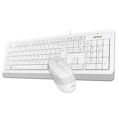 Комплект A4Tech Fstyler Sleek Multimedia Comfort F1010, White, клавіатура+миша, USB