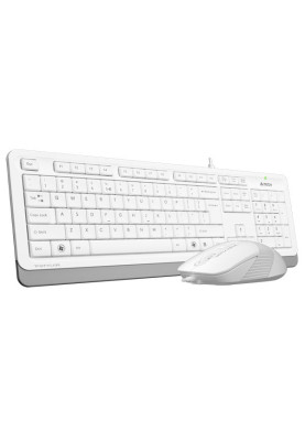 Комплект A4Tech Fstyler Sleek Multimedia Comfort F1010, White, клавіатура+миша, USB