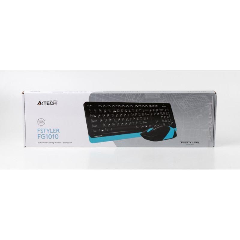 Комплект бездротовий A4tech Fstyler FG1010, Black+Blue