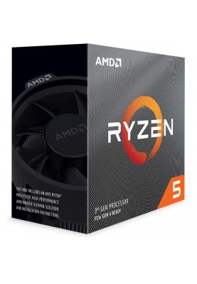 Процесор AMD (AM4) Ryzen 5 3600, Box, 6x3.6 GHz (Turbo Boost 4.2 GHz), L3 32Mb, Matisse, 7 nm, TDP 65W, кулер Wraith Stealth (100-100000031BOX)