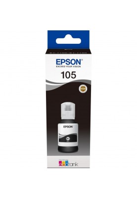 Чорнило Epson 105, Black Pigment, для L7160/L7180, 140 мл (C13T00Q140)