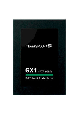 Твердотільний накопичувач 240Gb, Team GX1, SATA3, 2.5", TLC, 500/400 MB/s (T253X1240G0C101)