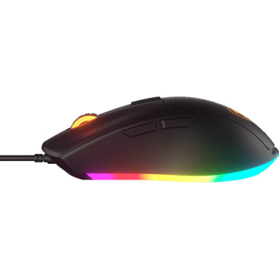 Миша Cougar Minos XT Black, USB, ігрова, 4000 dpi, 3-зонне підсвічування