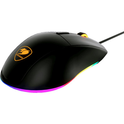 Миша Cougar Minos XT Black, USB, ігрова, 4000 dpi, 3-зонне підсвічування