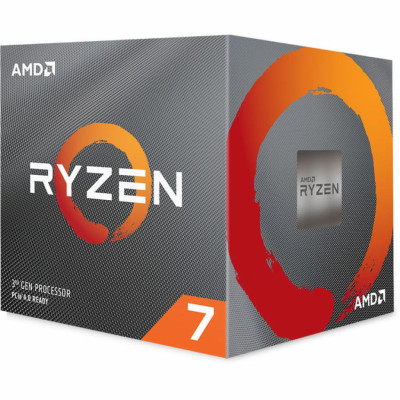 Процесор AMD (AM4) Ryzen 7 3800X, Box, 8x3.9 GHz (Turbo Boost 4.5 GHz), L3 32Mb, Matisse, 7 nm, TDP 105W, розблокований множник, кулер Wraith Prism with RGB LED (100-100000025BOX)