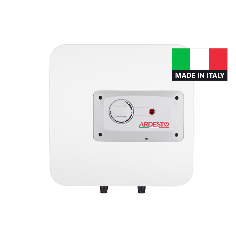 Водонагрівач Ardesto EWH-30OMWMI, 1500W, 30 л, вертикальный/над мойкой/настенный, механический наружный термостат, эмалированный бак, нижнее подключение, мокрый ТЭН