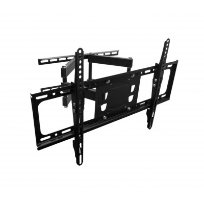 Настінне кріплення LCD/Plasma TV 32-65" Gembird WM-65RT-03 Black, VESA 600x400, до 35 кг, нахил: до 12°, поворот до 120°, відступ від стіни 72-430 мм, рівень