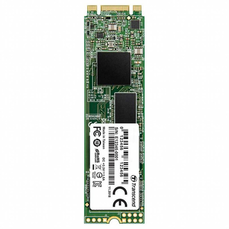 Твердотільний накопичувач M.2 512Gb, Transcend 830S, SATA3, 3D TLC, 560/510 MB/s (TS512GMTS830S)