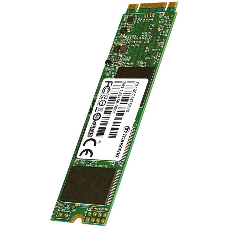 Твердотільний накопичувач M.2 120Gb, Transcend 820S, SATA3, 3D TLC, 550/350 MB/s (TS120GMTS820S)