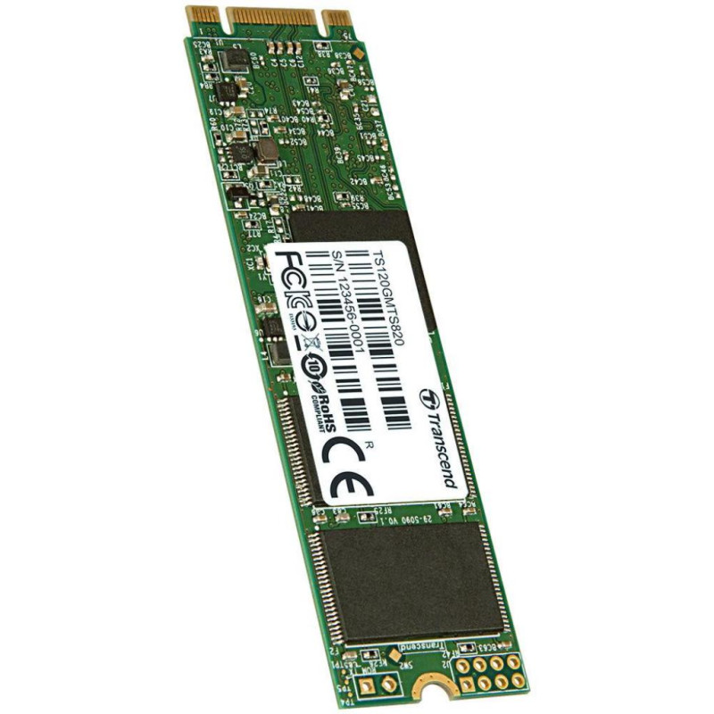 Твердотільний накопичувач M.2 120Gb, Transcend 820S, SATA3, 3D TLC, 550/350 MB/s (TS120GMTS820S)