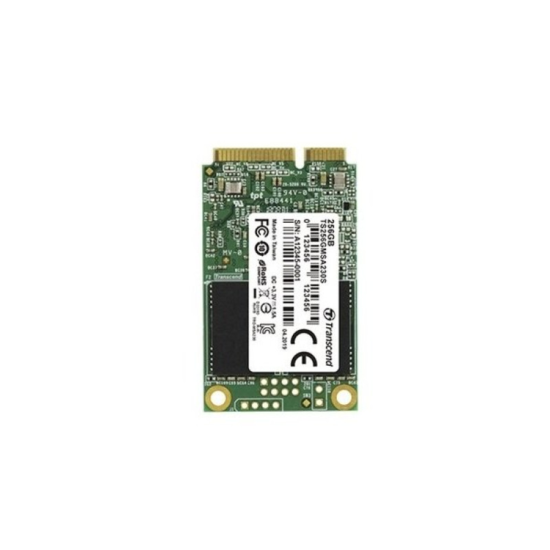 Твердотільний накопичувач mSATA 128Gb, Transcend 230S, 3D TLC, 550/400 MB/s (TS128GMSA230S)