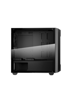 Корпус Cougar Gemini M Iron Gray, Mini Tower, без БЖ, Mini ITX/Micro ATX, 2x3.5"/4x2.5", 1xUSB 2.0, 1xUSB 3.0, підсвітка Trelux RGB, Glass Wings бічна панель