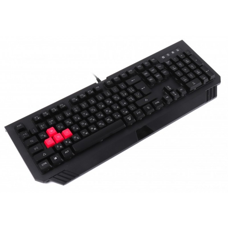 Клавіатура A4Tech Bloody B120N Black, USB, ігрова, неонове підсвічування, ефекти "хвиля" і "дихання