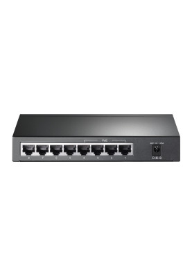 Комутатор TP-LINK TL-SG1008P, 8x100/1000 Mb/s, PoE 65.2W, металевий корпус, некерований