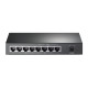 Комутатор TP-LINK TL-SG1008P, 8x100/1000 Mb/s, PoE 65.2W, металевий корпус, некерований