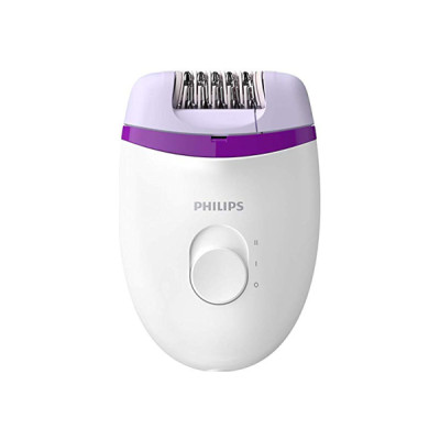 Епілятор Philips BRE225/00 White, суха епіляція, дисковий, 2 швидкості, робота від мережі, насадка з масажним ефектом