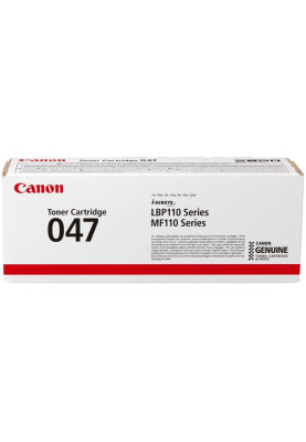 Картридж Canon 047, Black, LBP-112, MF-112/113, 1600 стор (2164C002)