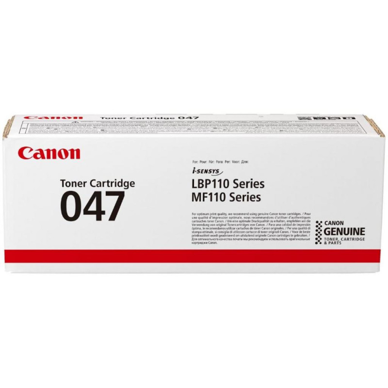 Картридж Canon 047, Black, LBP-112, MF-112/113, 1600 стор (2164C002)