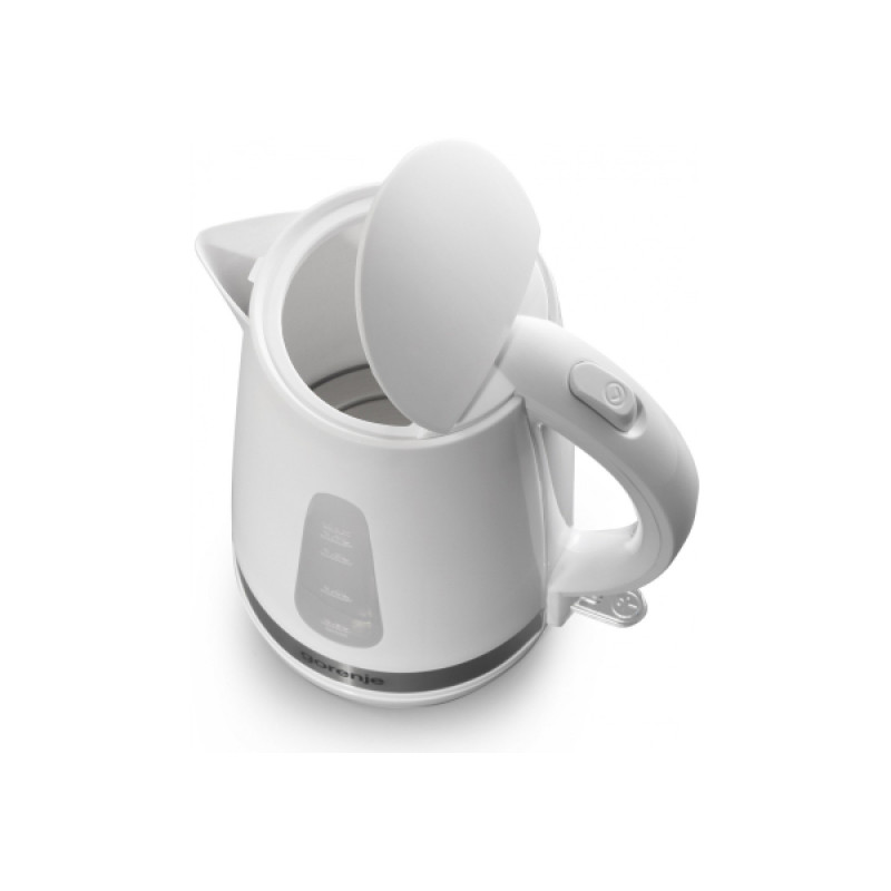 Електрочайник Gorenje K17WE White, 1850W, 1.7 л, індикатор рівня води, пластик-метал