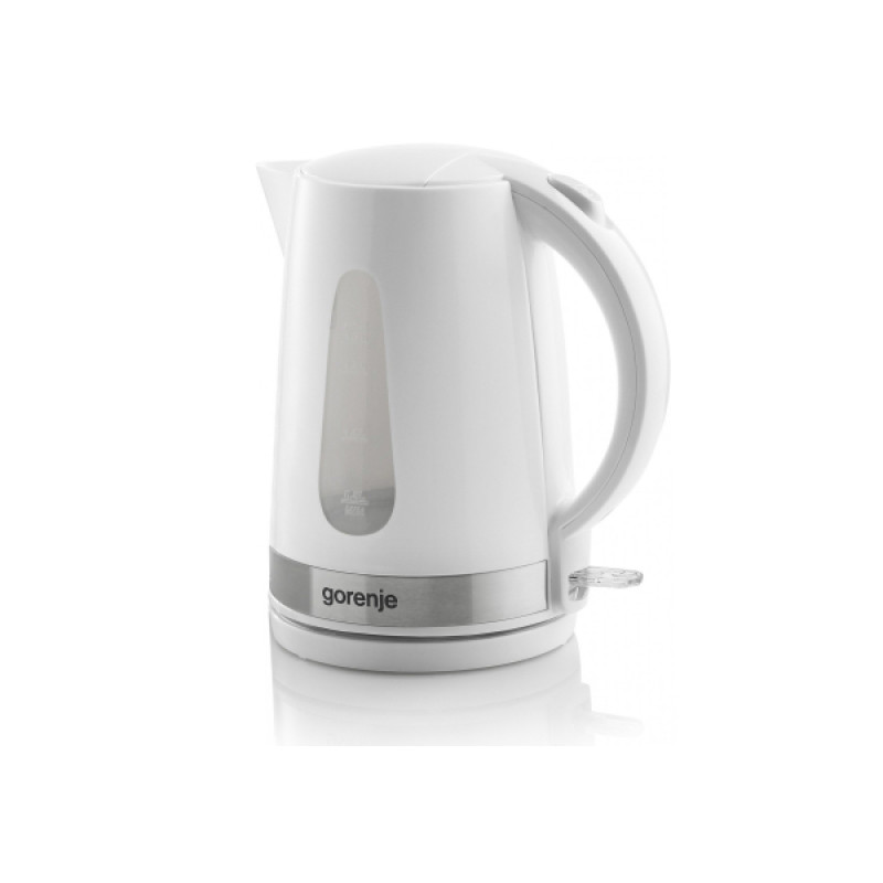 Електрочайник Gorenje K17WE White, 1850W, 1.7 л, індикатор рівня води, пластик-метал