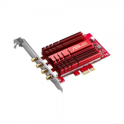Мережевий адаптер Asus PCE-AC88 802.11a/b/g/n/ac, 4 x R SMA (зовнішня), PCI express