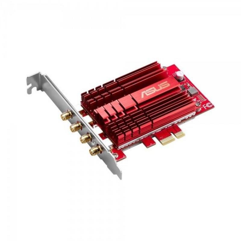 Мережевий адаптер Asus PCE-AC88 802.11a/b/g/n/ac, 4 x R SMA (зовнішня), PCI express