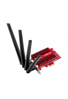 Мережевий адаптер Asus PCE-AC88 802.11a/b/g/n/ac, 4 x R SMA (зовнішня), PCI express