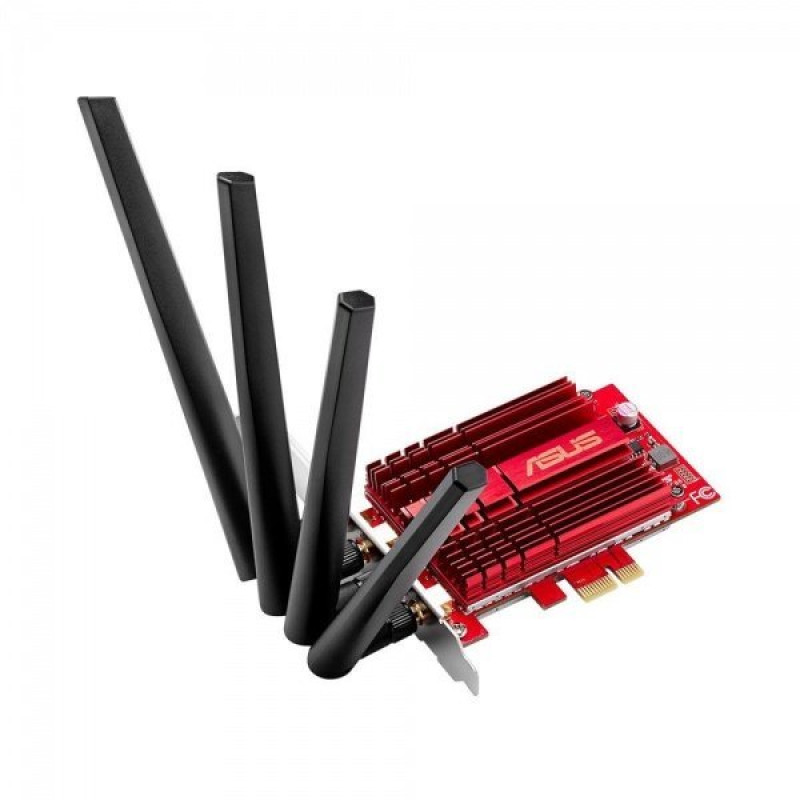 Мережевий адаптер Asus PCE-AC88 802.11a/b/g/n/ac, 4 x R SMA (зовнішня), PCI express