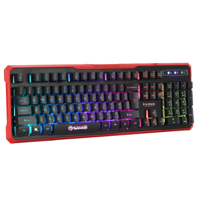 Клавіатура Marvo K629G Black, USB, Multi-LED подсветка, длина кабеля 1,5 м.