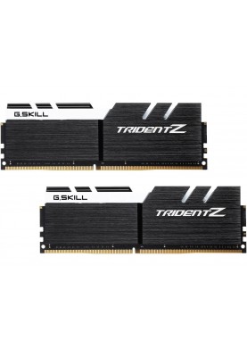 Пам'ять 16Gb x 2 (32Gb Kit) DDR4, 3200 MHz, G.Skill Trident Z, Black/White, 16-18-18-38, 1.35V, з радіатором (F4-3200C16D-32GTZKW)