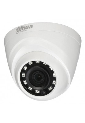 Камера зовнішня HDCVI Dahua DH-HAC-HDW1200RP (3.6 мм), 2 Мп, 1/2.7" CMOS, 1080p/25 fps, 0.02 Lux, день/ніч, ІЧ підсвічування до 20 м, IP66, 85.4х70.2 мм