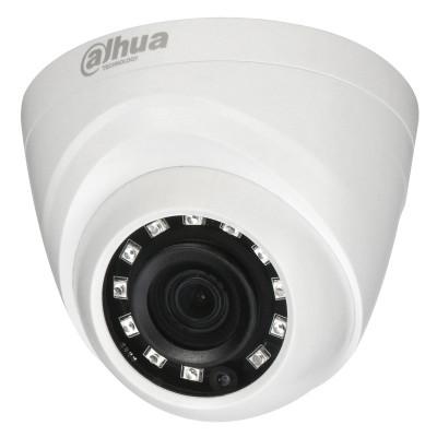 Камера зовнішня HDCVI Dahua DH-HAC-HDW1200RP (3.6 мм), 2 Мп, 1/2.7" CMOS, 1080p/25 fps, 0.02 Lux, день/ніч, ІЧ підсвічування до 20 м, IP66, 85.4х70.2 мм