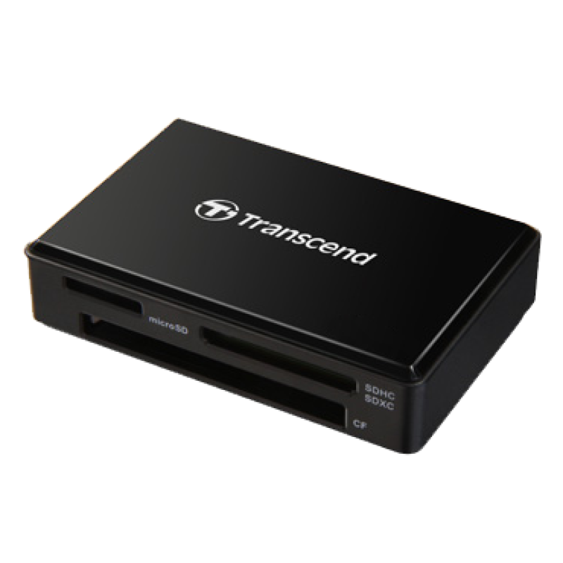 Картридер зовнішній Transcend RDF8, Black, USB 3.1, для SD/microSD/CompactFlash (TS-RDF8K2)