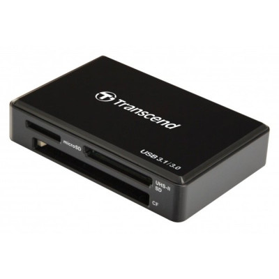 Картридер зовнішній Transcend RDF9, Black, USB 3.1, для SD/microSD/CompactFlash (TS-RDF9K2)