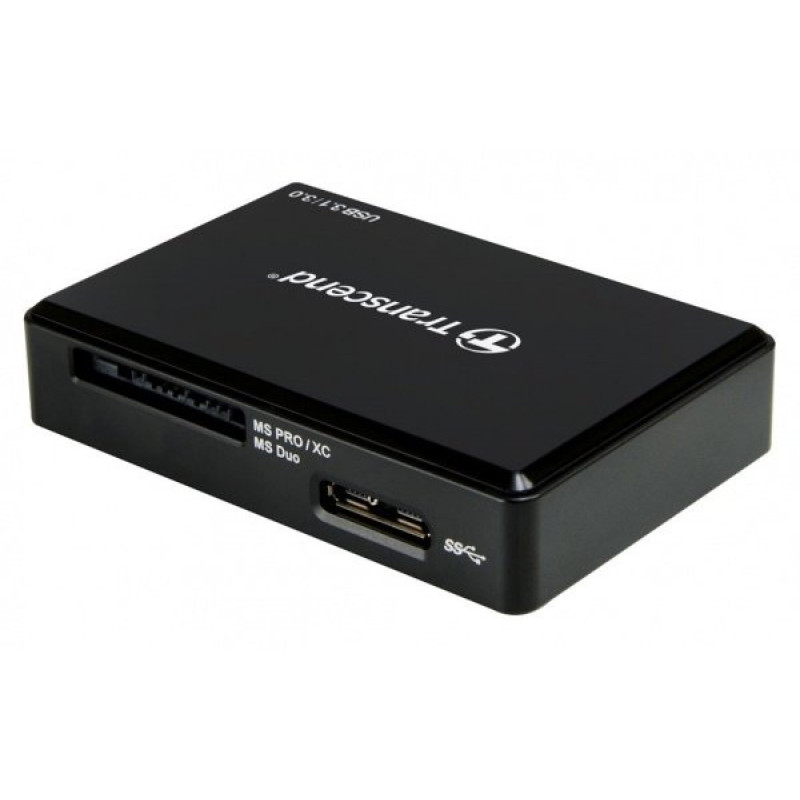 Картридер зовнішній Transcend RDF9, Black, USB 3.1, для SD/microSD/CompactFlash (TS-RDF9K2)