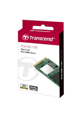 Твердотільний накопичувач M.2 1Tb, Transcend 110S, PCI-E 3.0 x4, 3D TLC, 1700/1400 MB/s (TS1TMTE110S)