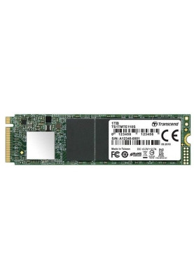 Твердотільний накопичувач M.2 1Tb, Transcend 110S, PCI-E 3.0 x4, 3D TLC, 1700/1400 MB/s (TS1TMTE110S)