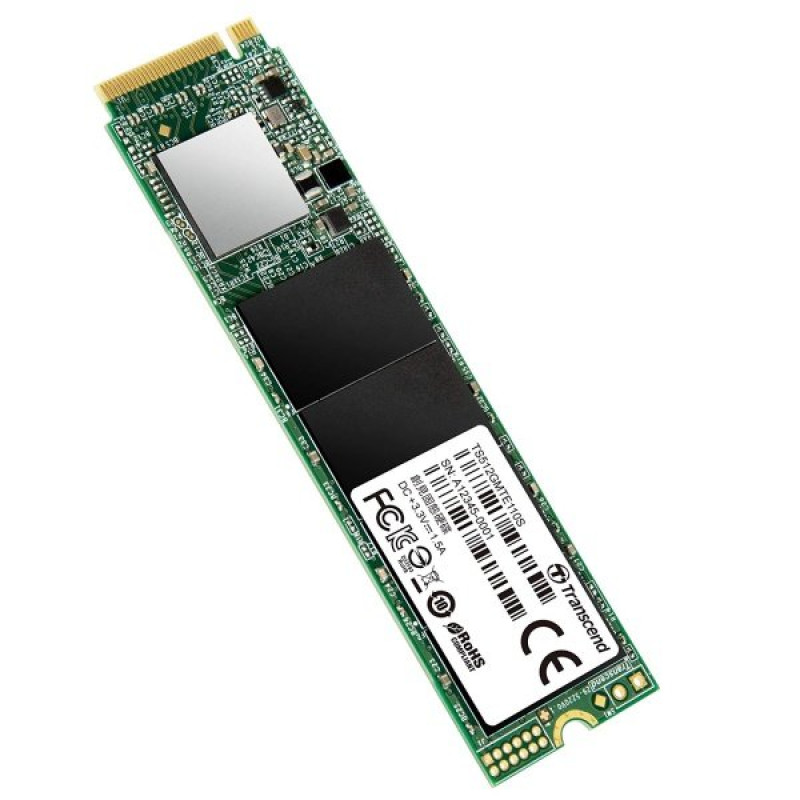 Твердотільний накопичувач M.2 1Tb, Transcend 110S, PCI-E 3.0 x4, 3D TLC, 1700/1400 MB/s (TS1TMTE110S)