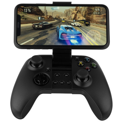 Геймпад 2E C04, Black, бездротовий, PC/iOS/Android, 18 кнопок, 700 mAh, Bluetooth 4.0/USB-ресивер 2.4 (2E-UWGC-C04)