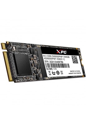 Твердотільний накопичувач M.2 256Gb, ADATA XPG SX6000 Pro, PCI-E 3.0 x4, 3D TLC, 2100/1200 MB/s (ASX6000PNP-256GT-C)